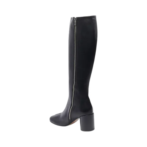 Slip On Knee-High Boots