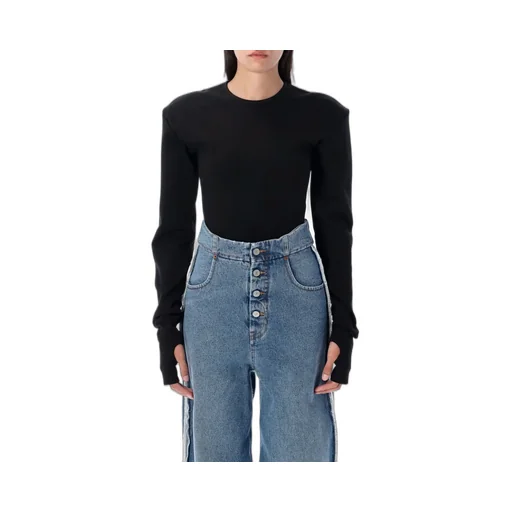 Long-Sleeved Crewneck Bodysuit