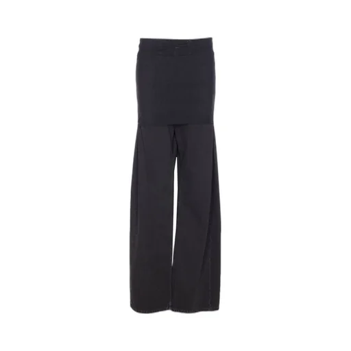 Gathered High-Rise Jeans