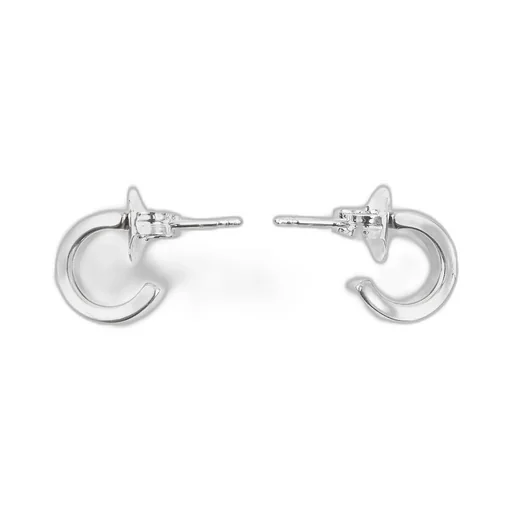Numeric Engraved Hoop Earrings