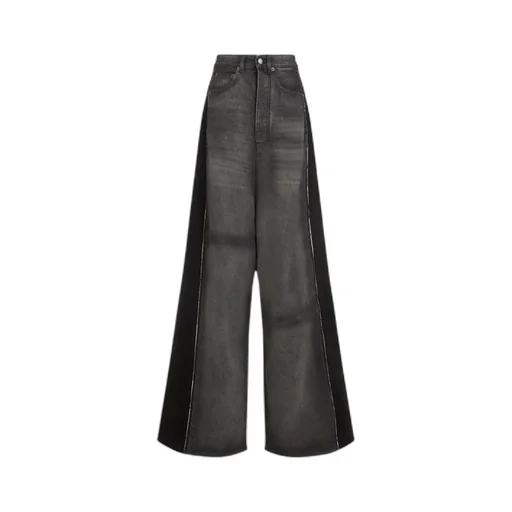 Logo Patch Wide-Leg Jeans