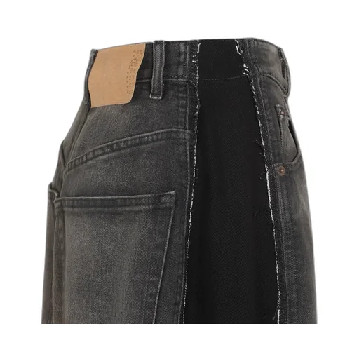Logo Patch Wide-Leg Jeans