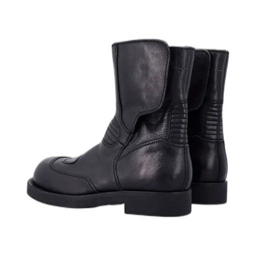 Round Toe Biker Boots