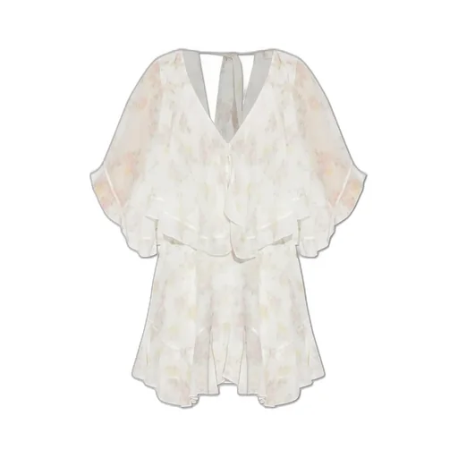 Ruffle Cape Dress