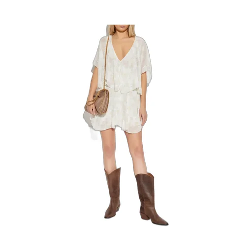 Ruffle Cape Dress