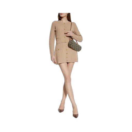 Berritt Cable-Knit Mini Skirt