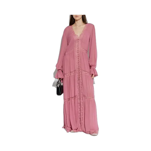 Lyvienne Lace-Trim Maxi Dress