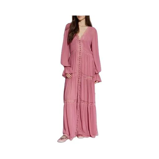Lyvienne Lace-Trim Maxi Dress