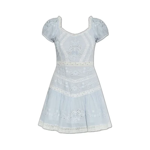 Belvine Embroidered Mini Dress