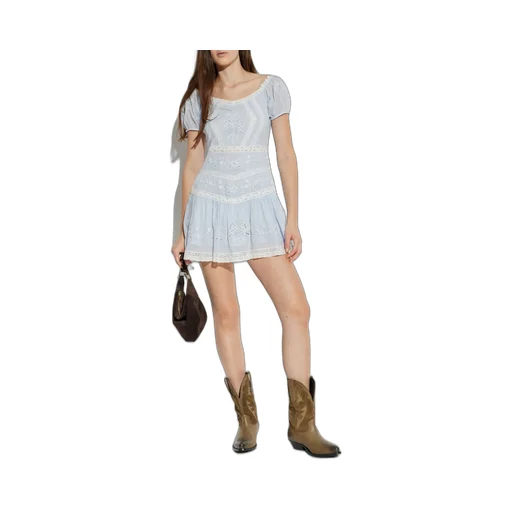 Belvine Embroidered Mini Dress