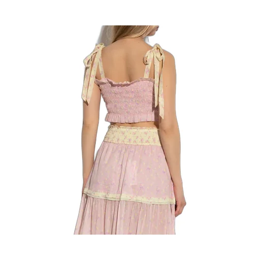Corbin Smocked Crop Top
