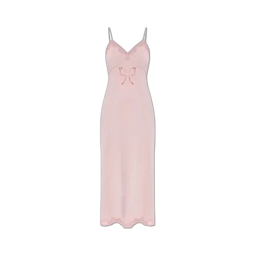 Manuela Lace-Trim Midi Dress
