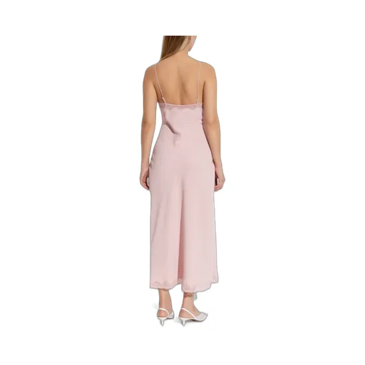 Manuela Lace-Trim Midi Dress