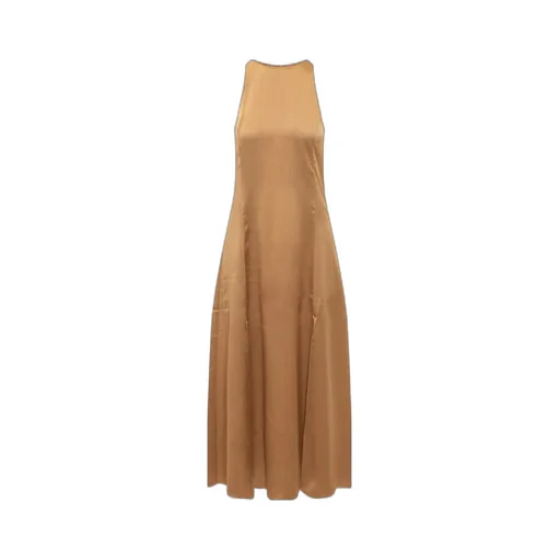Mina Sleeveless Satin Midi Dress