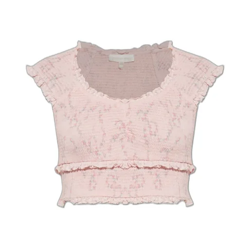 Cambron Ruffled Crop Top
