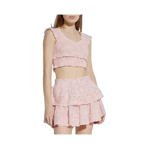Cambron Ruffled Crop Top