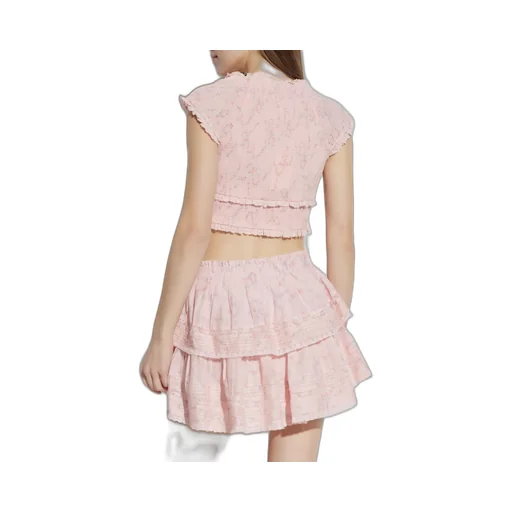 Cambron Ruffled Crop Top
