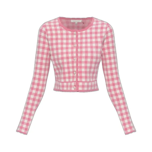 Bridgette Gingham Cardigan