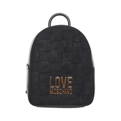 Logo Lettering Checked Backpack