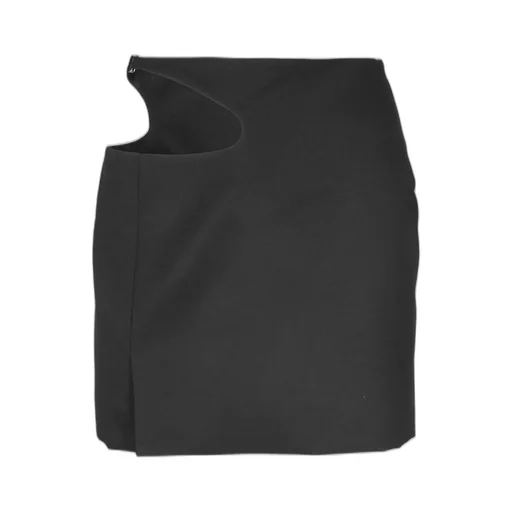 Curved Cut-Out Mini Skirt