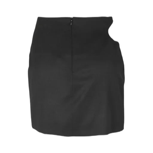 Curved Cut-Out Mini Skirt