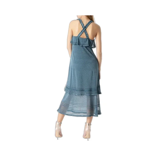 Crossover Strap Midi Dress