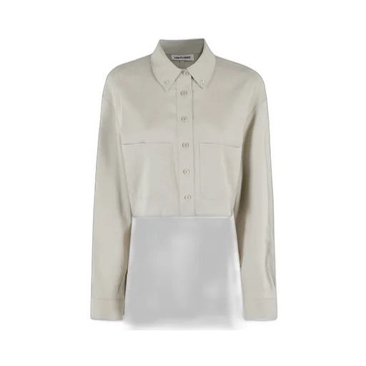 Cropped Button-Up Shirt