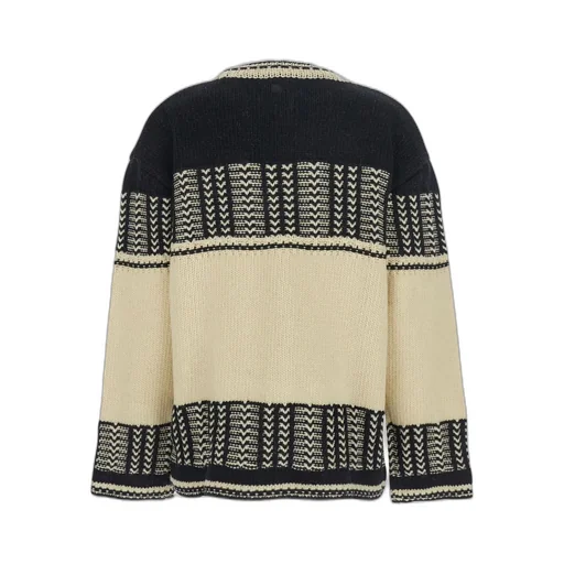 Intarsia Crewneck Sweater
