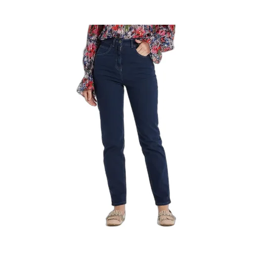 Logo Embroidered High-Waisted Jeans