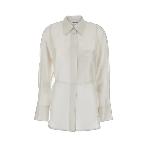 Shirt With Collar And Rear Strap