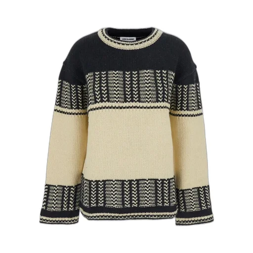 Intarsia Crewneck Sweater