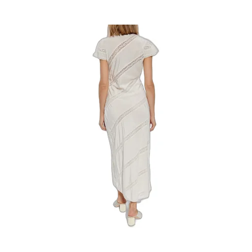 Lace Trim Midi Dress