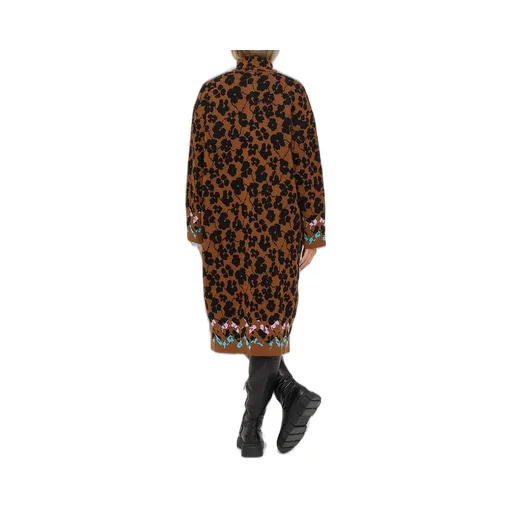 Turtleneck Knit Coat