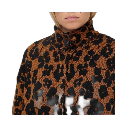 Turtleneck Knit Coat