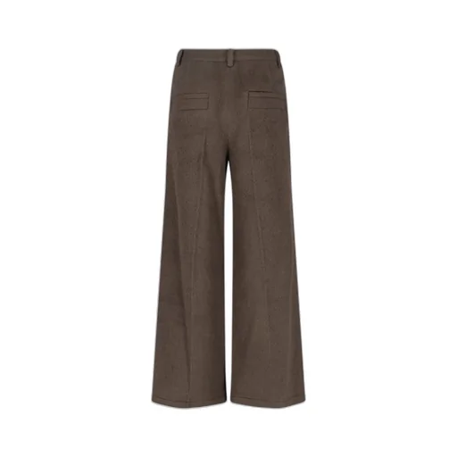 Pleated Straight-Leg Trousers