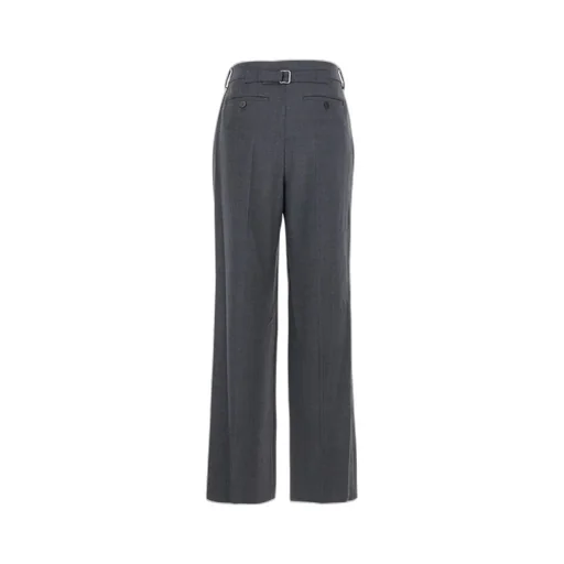 Buckled Wide-Leg Pants