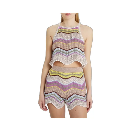 Striped Crochet Top