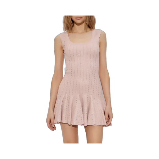 Flared Knit Mini Dress