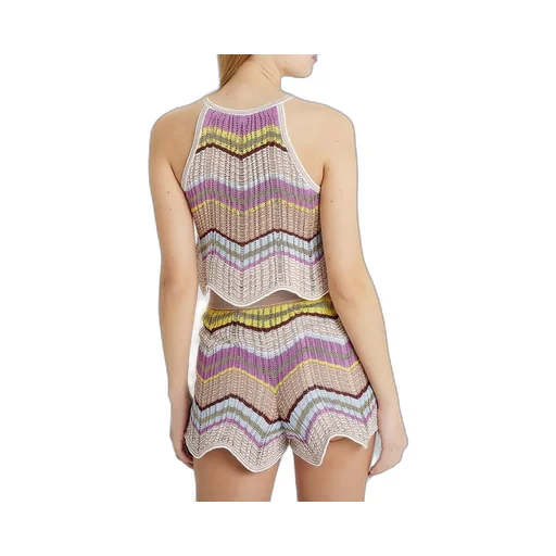 Striped Crochet Top