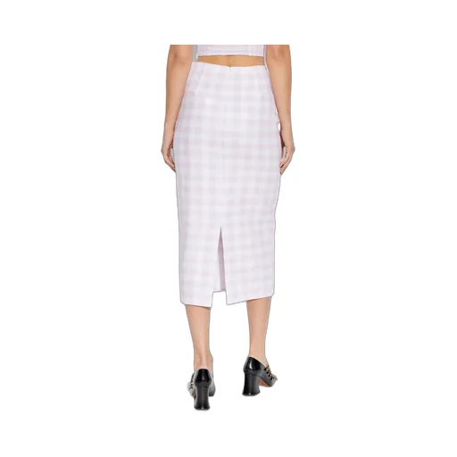 Gingham Pencil Skirt