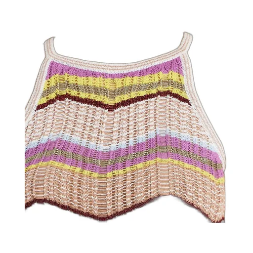 Striped Crochet Top