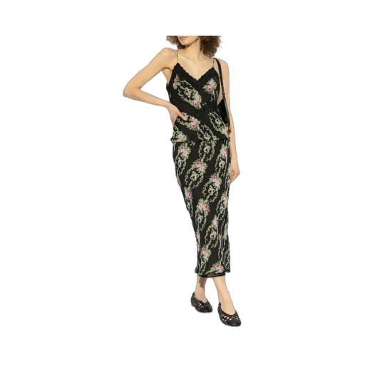 Floral Lace Trim Camisole Top