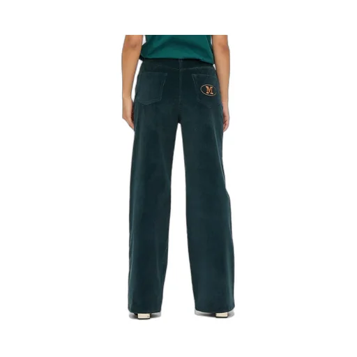 Wide-Leg Velvet Trousers