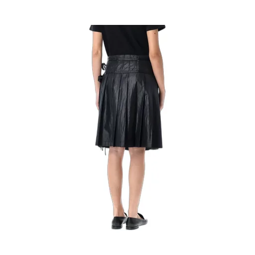 Pleated Zip Skirt
