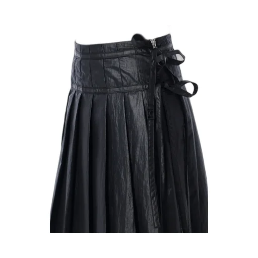 Pleated Zip Skirt