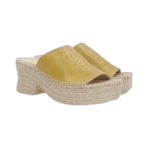 Petal Espadrille Platform Slides