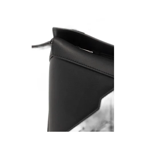 Puzzle Edge Top Handle Bag