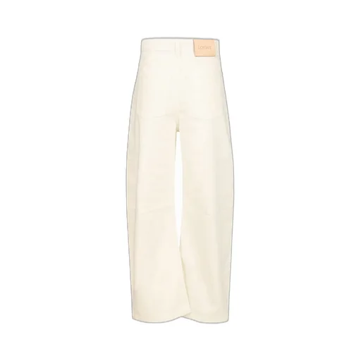 Logo Patch Wide Leg Jeans