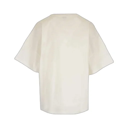 Anagram Embroidered Cropped T-Shirt