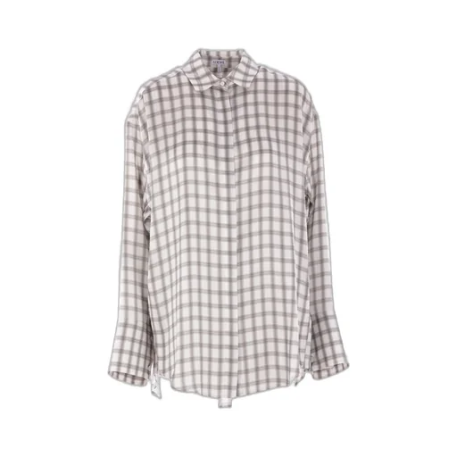Checked Satin Shirt